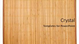  Presentation with bamboo - Theme featuring bamboo napkin isolated on white background and a yellow colored foreground