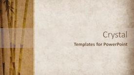  Presentation with antique paper texture - Cool new presentation theme with bamboo-on-old-grunge-antique backdrop and a lemonade colored foreground