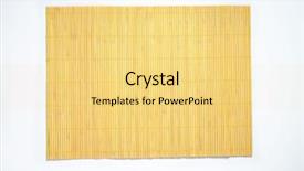  Presentation with place de henné dans la médecine traditionnelle - Slide set featuring bamboo place mat on white background and a  colored foreground