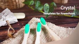  Presentation with bamboo - Cool new presentation with bamboo toothbrush - natural materials backdrop and a tawny brown colored foreground