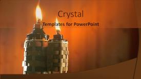  Presentation with raya - Slide set featuring bamboo-torch-or-pelita-icon background and a red colored foreground