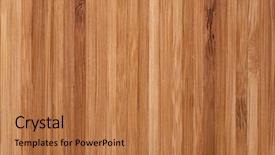  Presentation with wood texture - Presentation theme featuring bamboo wood background texture background and a coral colored foreground