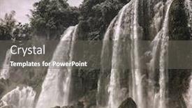  Presentation with cao - Cool new slides with ban-gioc-waterfall-in-cao backdrop and a gray colored foreground