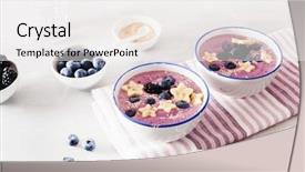  Presentation with sesame seed - PPT layouts featuring banana and sesame seed background and a white colored foreground