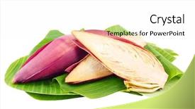  Presentation with heart shaped book page - Beautiful presentation featuring banana blossom - small raspberry tart backdrop and a white colored foreground