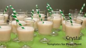  Presentation with organic rice - Cool new PPT theme with banana from organic farming backdrop and a  colored foreground