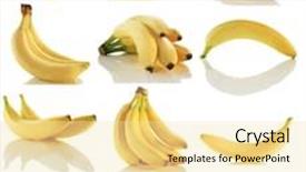  Presentation with perspectives - Theme with brain gym - banana in various styles background and a blonde colored foreground