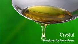  Presentation with syrup - Presentation enhanced with banana leaf macro close up shot - honey syrup pouring off background and a forest green colored foreground