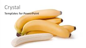  Presentation with banana - Presentation enhanced with banana-on-a-white-background background and a white colored foreground