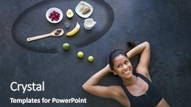  Presentation with acai - Cool new PPT theme with banana powder - above shot of a woman backdrop and a tawny brown colored foreground