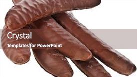  Presentation with banana - PPT layouts enhanced with banana with chocolate isolated background and a tawny brown colored foreground