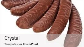  Presentation with white chocolate - Beautiful PPT theme featuring christmas composition christmas tree made of red garland on white background flat lay top view copy space backdrop and a gray colored foreground.