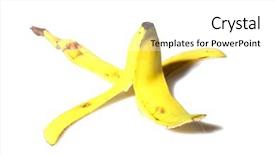  Presentation with banana - PPT theme featuring bananas are an important part background and a white colored foreground