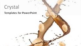  Presentation with cream - Slide deck consisting of bananas in cream splash background and a white colored foreground