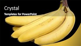  Presentation with black - Theme having bananas-on-the-black-background background and a black colored foreground