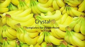  Presentation with banana - Colorful slide set enhanced with horse - stylish girl in a cow backdrop and a tawny brown colored foreground