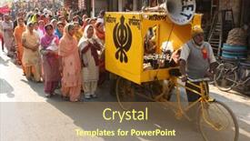  Presentation with social work - Beautiful slide set featuring banbasa-india-january-9-social backdrop and a  colored foreground