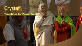  Presentation with social work - Slide set having banbasa-india-january-9-social background and a tawny brown colored foreground