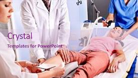  Presentation with anesthesia - Amazing presentation design having band aid - anesthesia for surgery in hospital backdrop and a lemonade colored foreground