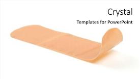  Presentation with medical equipment - Amazing presentation design having band aid - medical equipment - adhesive plaster backdrop and a white colored foreground