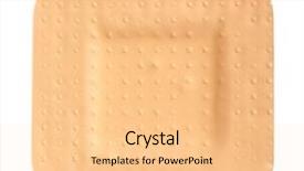  Presentation with aid - Beautiful PPT layouts featuring band aid - medical patch isolated on white backdrop and a lemonade colored foreground