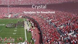  Presentation with performance - Cool new presentation with band-performance-in-the-stadium backdrop and a violet colored foreground