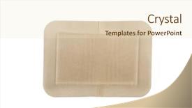  Presentation with aid - Slides consisting of bandage isolated on white background and a lemonade colored foreground