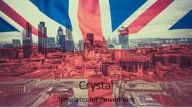  Presentation with brexit - Cool new presentation with bandeira da uniao europeia - brexit concept - double exposure backdrop and a  colored foreground