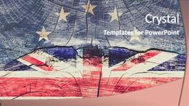  Presentation with brexit - Beautiful theme featuring bandeira da uniao europeia - brexit concept - euand uk backdrop and a  colored foreground