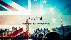  Presentation with brexit - Beautiful theme featuring bandeira da uniao europeia - brexit concept - union jack backdrop and a soft green colored foreground