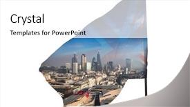  Presentation with brexit - Theme featuring bandeira da uniao europeia - double exposure photo of uk background and a white colored foreground