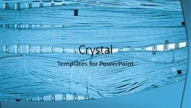  Presentation with bandwidth network - Beautiful slide set featuring bandwidth - close up of network cables backdrop and a light blue colored foreground