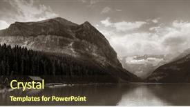  Presentation with banff national park - Slides featuring banff national park lake louise background and a  colored foreground