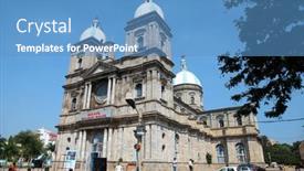  Presentation with december - Cool new PPT theme with bangalore-india-circa-december-13 backdrop and a teal colored foreground