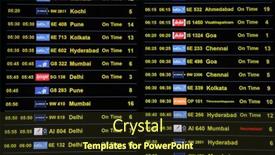  Presentation with departure - Slide set consisting of bangalore-india-december-14-arrival background and a tawny brown colored foreground