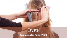  Presentation with cutting tools engineering milling - Cool new presentation with banging - hairdresser cutting models fringe isolated backdrop and a red colored foreground