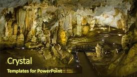  Presentation with cave - Slides having cuttlefish or dried squid isolated on white background background and a cream colored foreground