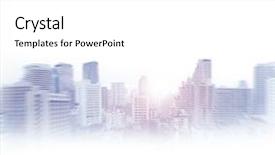  Presentation with abstract business - Slide deck with bangkok abstract view business concept background and a white colored foreground