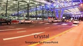  Presentation with bangkok - PPT theme with bangkok airport background and a coral colored foreground