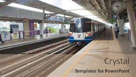  Presentation with bts - Amazing presentation design having bangkok-march-15-bts-sky backdrop and a coral colored foreground