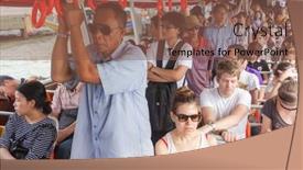  Presentation with public transport - PPT theme consisting of bangkok-march-15-public-transport background and a  colored foreground