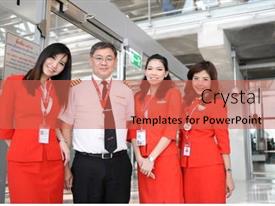 Bangkok Oct 27 Airasia Crew PPT template 90 | CrystalGraphics