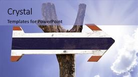  Presentation with thailand - Colorful PPT theme enhanced with bangkok pattaya tour - thailand wooden sign backdrop and a light blue colored foreground