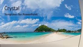  Presentation with thailand - Amazing theme having bangkok pattaya tour - view of nang yuan island backdrop and a light blue colored foreground