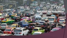  Presentation with traffic circle - PPT layouts enhanced with bangkok-thailand-apr-9-2016 background and a gray colored foreground