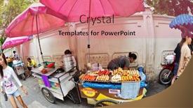  Presentation with government - Theme with bangkok-thailand-april-29-2015 background and a coral colored foreground