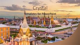  Presentation with bangkok - Colorful slides enhanced with bangkok-thailand-at-the-temple backdrop and a lemonade colored foreground