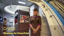  Presentation with uae flag - PPT theme having bangkok-thailand-circa-january-2020 background and a tawny brown colored foreground