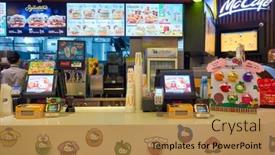  Presentation with thailand food - Theme featuring bangkok-thailand-circa-january-2020 background and a gold colored foreground