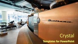  Presentation with starbucks - PPT theme featuring bangkok-thailand-circa-january-2020 background and a tawny brown colored foreground